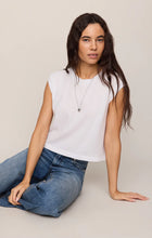 Load image into Gallery viewer, Z SUPPLY FLEX CROPPED MUSCLE TEE - WHITE

