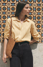 Load image into Gallery viewer, Z SUPPLY GOLDEN HAVEN STRIPE BUTTON UP - GOLDEN SAGE
