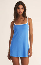 Load image into Gallery viewer, Z SUPPLY CONTRAST MINI DRESS - REGATTA BLUE
