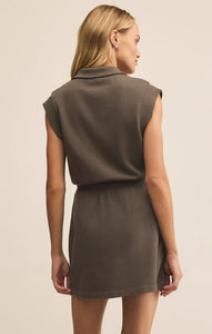 Z SUPPLY CLUB MINI DRESS - TAVERN