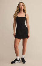 Load image into Gallery viewer, Z SUPPLY ARENA RIB MINI DRESS - BLACK

