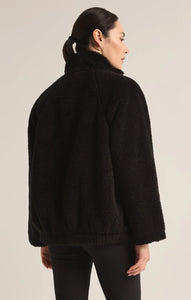 Z SUPPLY JACKSON TEDDY SHERPA JACKET - BLACK