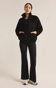 Z SUPPLY JACKSON TEDDY SHERPA JACKET - BLACK