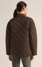 Load image into Gallery viewer, Z SUPPLY SUNRISE QUILTED NYLON BOMBER JACKET - COFFEE BEAN
