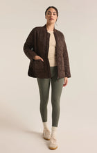 Load image into Gallery viewer, Z SUPPLY SUNRISE QUILTED NYLON BOMBER JACKET - COFFEE BEAN
