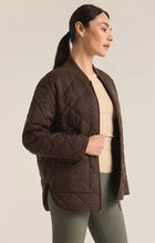 Load image into Gallery viewer, Z SUPPLY SUNRISE QUILTED NYLON BOMBER JACKET - COFFEE BEAN
