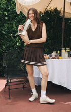 Load image into Gallery viewer, Z SUPPLY BLEACHER BABE PERFORMANCE MINI SKIRT - DARK CHOCOLATE
