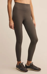 Z SUPPLY SPORTY RIB ANKLE LEGGING - TAVERN