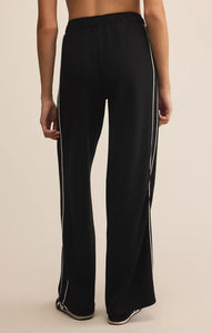Z SUPPLY FASTBREAK TRACK JERSEY PANT - BLACK