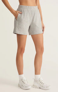 Z SUPPLY CLUB COTTON SHORT - VARSITY HEATHER GREY