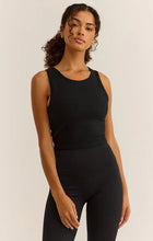 Load image into Gallery viewer, Z SUPPLY COUNT ME IN RIB TANK - BLACK
