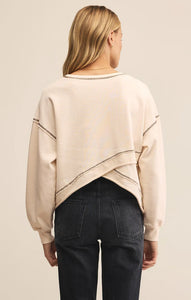 Z SUPPLY FAN CLUB SWEATSHIRT - CRYSTAL