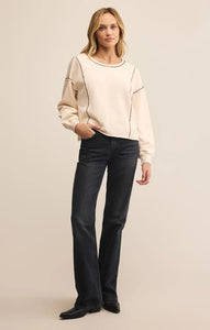 Z SUPPLY FAN CLUB SWEATSHIRT - CRYSTAL