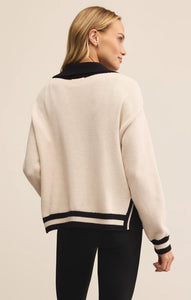 Z SUPPLY SOCIETY SWEATER - CRYSTAL