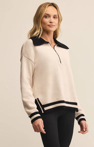 Z SUPPLY SOCIETY SWEATER - CRYSTAL