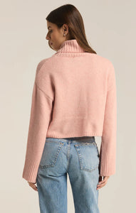 Z SUPPLY URSA TURTLENECK SWEATER - CASHMERE PINK