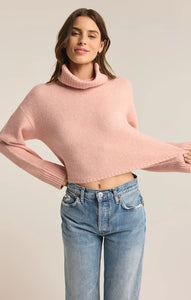 Z SUPPLY URSA TURTLENECK SWEATER - CASHMERE PINK