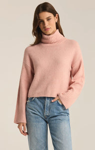 Z SUPPLY URSA TURTLENECK SWEATER - CASHMERE PINK