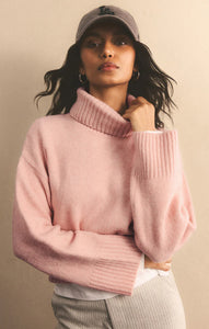 Z SUPPLY URSA TURTLENECK SWEATER - CASHMERE PINK