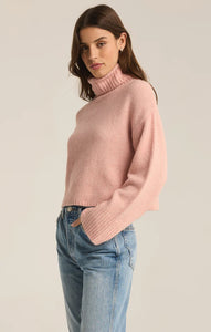 Z SUPPLY URSA TURTLENECK SWEATER - CASHMERE PINK