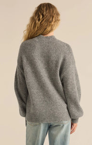 Z SUPPLY DANICA SWEATER - CLASSIC HEATHER GREY