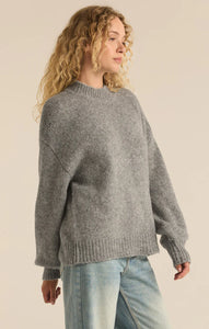 Z SUPPLY DANICA SWEATER - CLASSIC HEATHER GREY