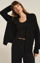 Load image into Gallery viewer, Z SUPPLY SUTTON RIB CARDIGAN - BLACK
