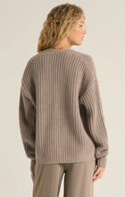 Load image into Gallery viewer, Z SUPPLY SUTTON RIB CARDIGAN - HEATHER TAUPE
