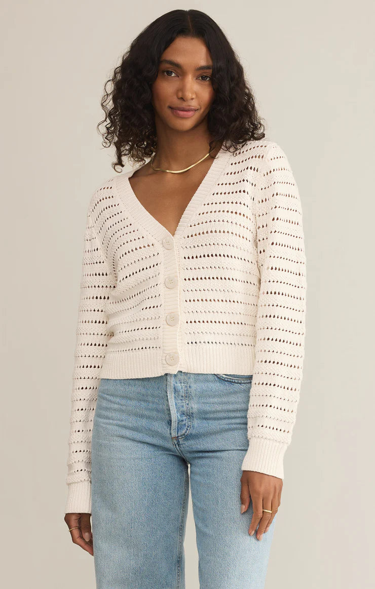 Z SUPPLY ROMANCE CARDIGAN - SEA SALT