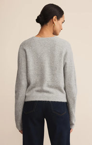 Z SUPPLY MEDINA COZY CARDIGAN - LIGHT HEATHER GREY