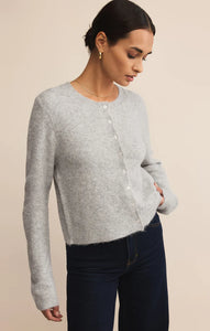 Z SUPPLY MEDINA COZY CARDIGAN - LIGHT HEATHER GREY
