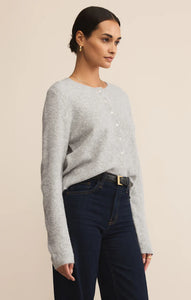 Z SUPPLY MEDINA COZY CARDIGAN - LIGHT HEATHER GREY