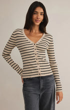 Load image into Gallery viewer, Z SUPPLY JORDANA STRIPE SWEATER - SANDSHELL
