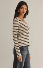 Load image into Gallery viewer, Z SUPPLY JORDANA STRIPE SWEATER - SANDSHELL
