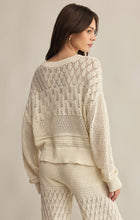 Load image into Gallery viewer, Z SUPPLY RUE CROCHET SWEATER - SEA SALT

