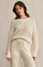 Load image into Gallery viewer, Z SUPPLY RUE CROCHET SWEATER - SEA SALT
