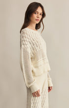 Load image into Gallery viewer, Z SUPPLY RUE CROCHET SWEATER - SEA SALT

