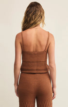 Load image into Gallery viewer, Z SUPPLY TAY CROCHET CROPPED TANK - TEAKWOOD
