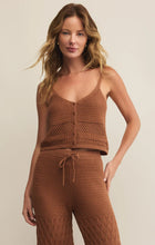 Load image into Gallery viewer, Z SUPPLY TAY CROCHET CROPPED TANK - TEAKWOOD
