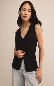 Z SUPPLY WANDERLUST SWEATER VEST - BLACK