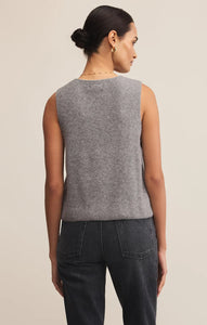 Z SUPPLY BRYCE SWEATER VEST - MEDIUM HEATHER GREY