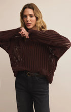 Load image into Gallery viewer, Z SUPPLY LOOKING GLASS CROCHET POLO SWEATER - SANDALWOOD
