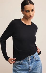Z SUPPLY THE PERFECT LAYER SWEATER - BLACK