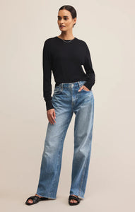 Z SUPPLY THE PERFECT LAYER SWEATER - BLACK