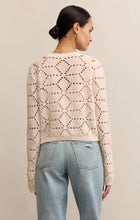Load image into Gallery viewer, Z SUPPLY ROSALYN DIAMOND SWEATER CARDIGAN - CRYSTAL
