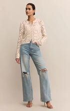 Load image into Gallery viewer, Z SUPPLY ROSALYN DIAMOND SWEATER CARDIGAN - CRYSTAL
