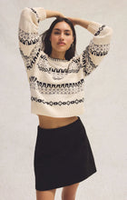Load image into Gallery viewer, Z SUPPLY PERCI FAIR ISLE SWEATER - CRYSTAL
