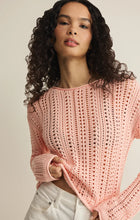 Load image into Gallery viewer, Z SUPPLY UPLAND CROCHET SWEATER TOP - BELLINI
