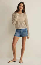 Load image into Gallery viewer, Z SUPPLY UPLAND CROCHET SWEATER TOP - ISLAND COCONUT
