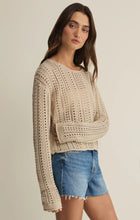 Load image into Gallery viewer, Z SUPPLY UPLAND CROCHET SWEATER TOP - ISLAND COCONUT
